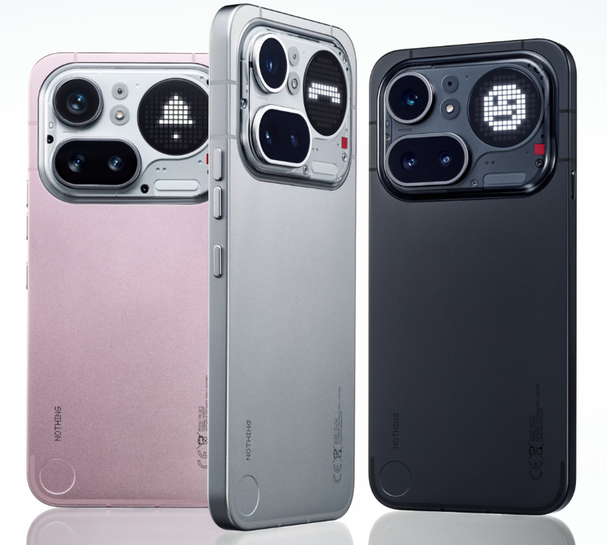 Nothing Phone 4a Pro: Im Kameramodul steckt ein kleines Pixel-Display, das beispielsweise anzeigt, welcher Kontakt anruft.