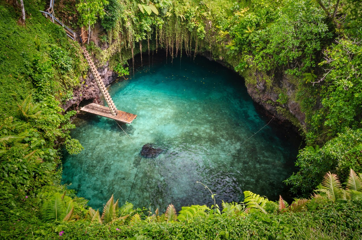 Die To-Sua Ocean Trench auf Samoa.