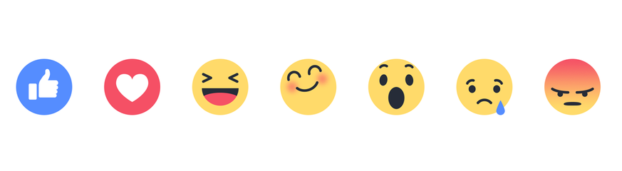 Mit diesen sieben Icons kann man auf Facebook in Zukunft seine Gefühle ausdrücken.&nbsp;