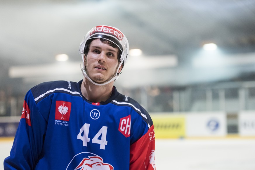 ZSC Pius Suter am Eishockey Spiel der Champions Hockey League, ZSC Lions gegen KAC Klagenfurt, aufgenommen am Mittwoch, 11. Oktober 2017 in der Kunsteisbahn Duebendorf. (KEYSTONE/Ennio Leanza)