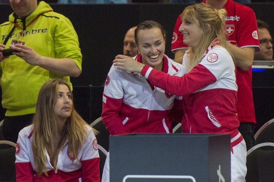 Umworbene Doppel-Queen: Tritt Hingis (Mitte) in Rio mit Bencic (links) oder Bacsinszky an?