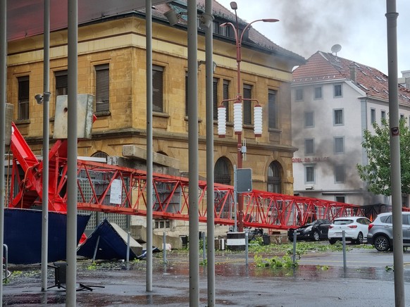 La Chaux-de-Fonds ravagée par une tornade