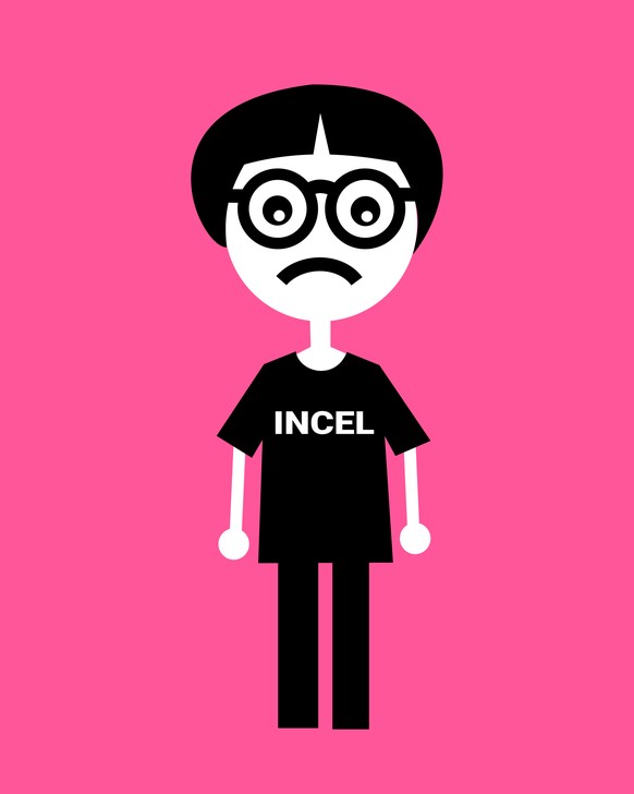 Incel in einer Illustration