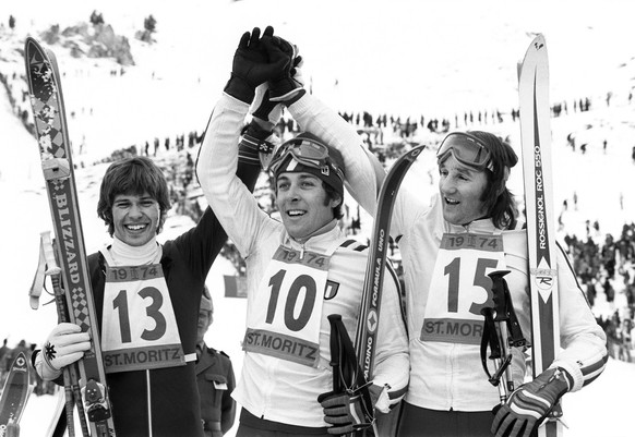 1975 war die Nummer 10 Hansis Held. Hier 1974 in St.Moritz.