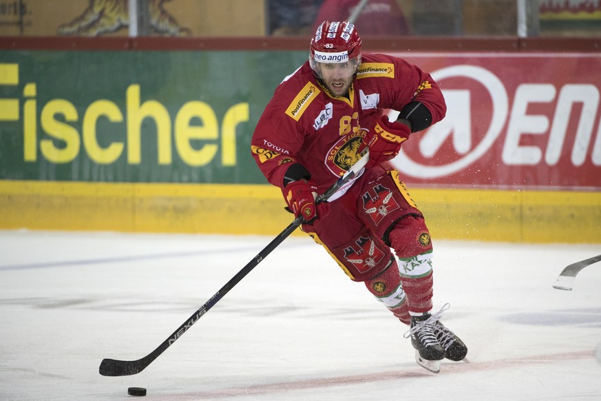 ARCHIVBILD ZUM ABGANG VON CHRIS DI DOMENICO BEI DEN SLC TIGERS ---- Tigers Chris DiDomenico waehrend dem Eishockey National League A Spiel zwischen den SCL Tigers und dem Lausanne HC, am Dienstag, 20. ...