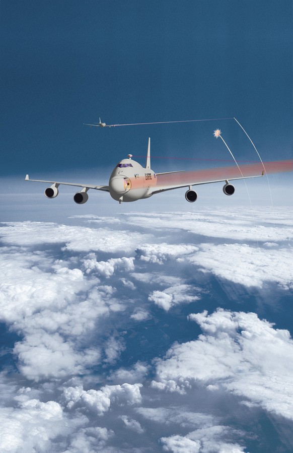 Boeing YAL-1 Airborne Laser, Airborne Laser im Einsatz (Zeichnung)
https://de.wikipedia.org/wiki/Boeing_YAL-1#/media/File:ABL02.jpg