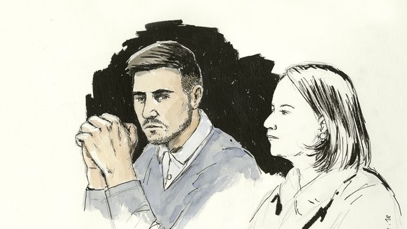 ARCHIV -- ZUM GERICHTSPROZESS GEGEN DEN VIERFACHMOERDER VON RUPPERSWIL STELLEN WIR IHNEN AM DONNERSTAG, 13. DEZEMBER 2018, FOLGENDES BILDMATERIAL ZUR VERFUEGUNG -- QUALITY REPEAT --- Thomas N., left,  ...