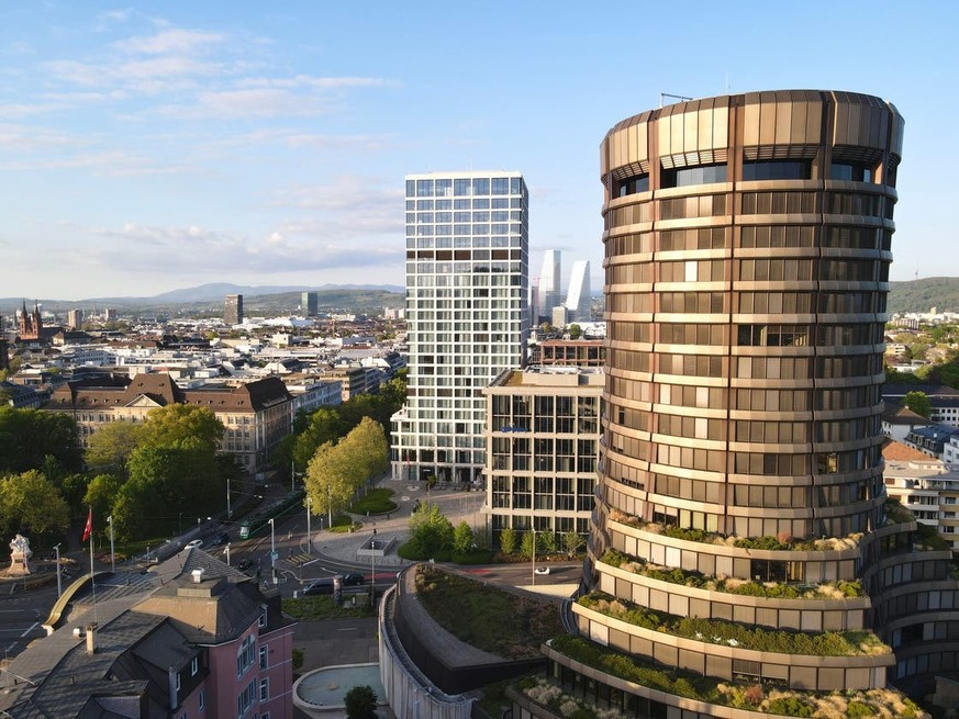 Der Turm der Bank für internationalen Zahlungsausgleich.