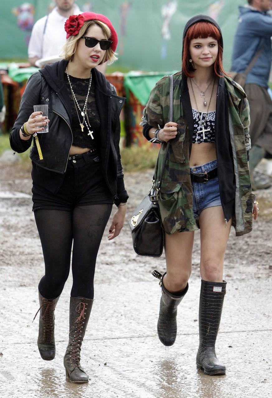 Peaches und Pixie Geldof beim Glastonbury Festival 2009.