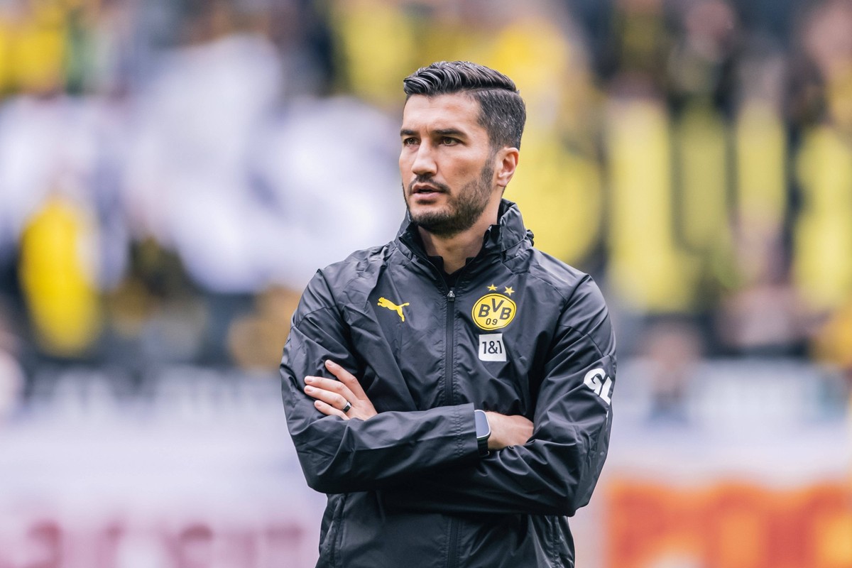 Borussia Dortmund v FC Augsburg - Bundesliga Assistant Coach Nuri Sahin of Borussia Dortmund is standing before the Bundesliga football match between Borussia Dortmund and FC Augsburg at Signal Iduna  ...