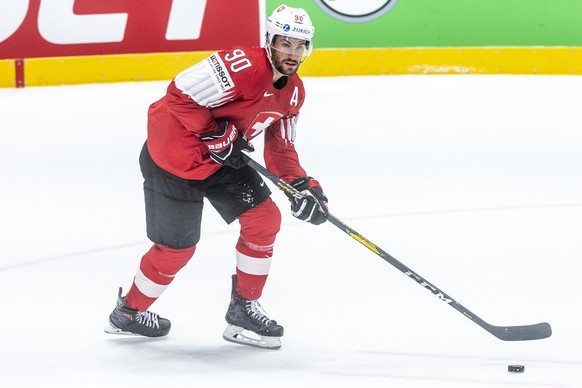 Switzerland&#039;s Roman Josi during the game between Switzerland and Russia, at the IIHF 2019 World Ice Hockey Championships, at the Ondrej Nepela Arena in Bratislava, Slovakia, on Sunday, May 19, 20 ...