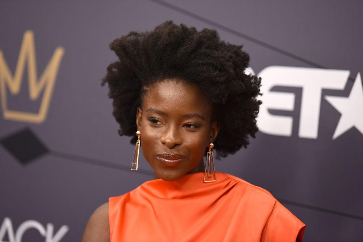 NEWARK, NJ - AUGUST 26: Amanda Gorman attends the Black Girls Rock! 2018 Red Carpet at NJPAC on August 26, 2018 in Newark, New Jersey. (Photo by Dave Kotinsky/Getty Images for BET)