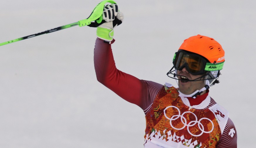 … grossartig im Slalom: Gold für Sandro Viletta!