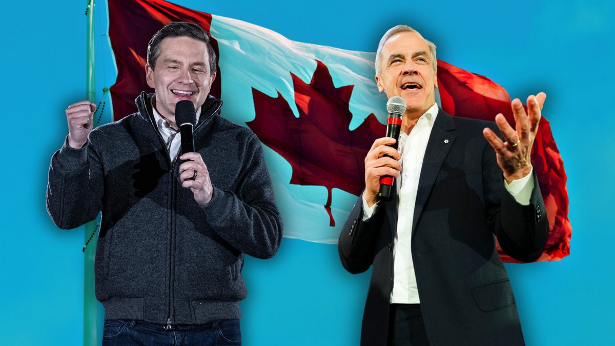 Pierre Poilievre et Mark Carney