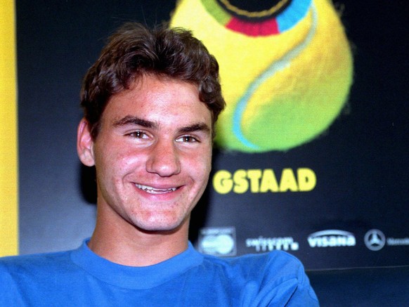 Roger Federer at the Swiss Open in Gstaad, Switzerland, on July 6, 1998. (KEYSTONE/JUERG MUELLER)

Der Schweizer Roger Federer am Montag den 6. Juli 1998 beim Swiss Open Gstaad. (KEYSTONE/JUERG MUELLE ...