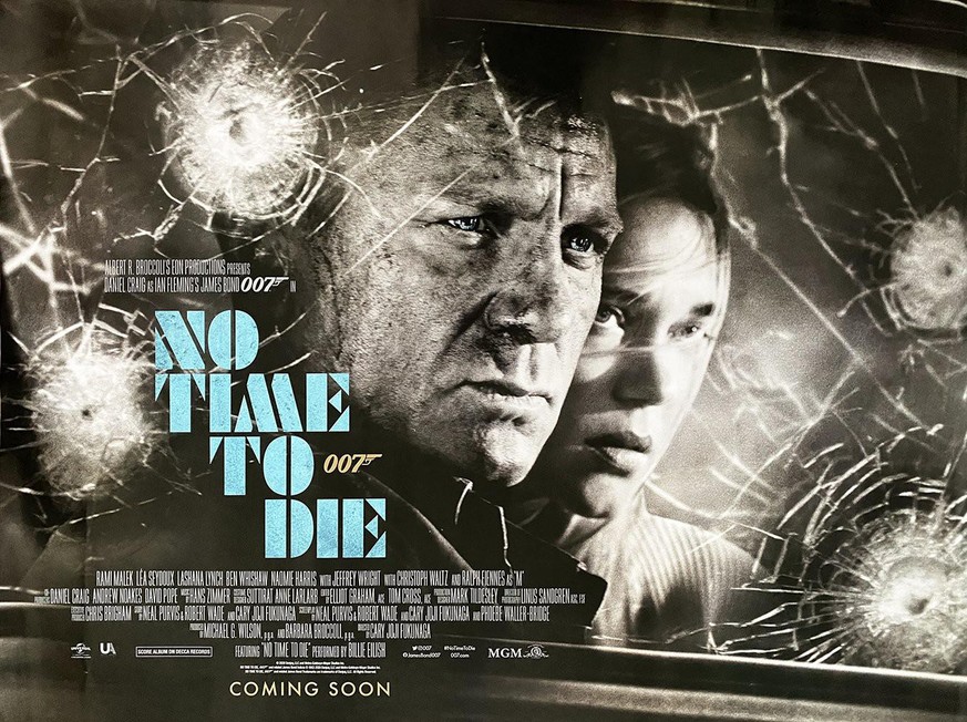 No Time to Die James bond plakat daniel craig lea seydoux