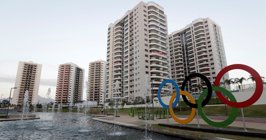 General view of athletes&#039; accommodation can be seen during a guided tour for journalists to the 2016 Rio Olympics Village in Rio de Janeiro, Brazil, July 23, 2016. REUTERS/Ricardo Moraes