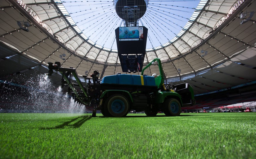 Der Kunstrasen im Finalstadion von Vancouver, in dem auch die Schweizer Frauen-Nati spielte.