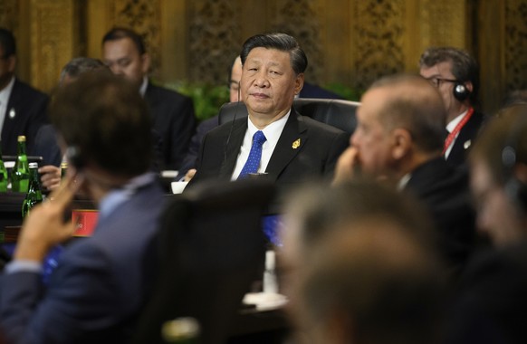 Chinese President Xi Jinping attends a working session on food and energy security during the G20 Summit, Tuesday, Nov. 15, 2022, in Nusa Dua, Bali, Indonesia. (Leon Neal/Pool Photo via AP)
Xi Jinping
