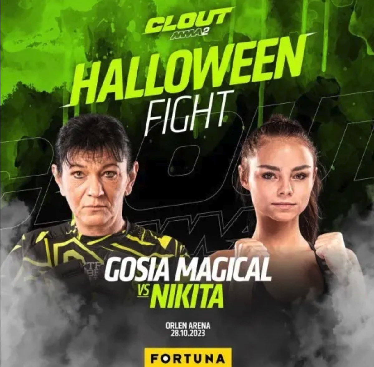 Le combat a été promu par CLOUT MMA, une société polonaise d'arts martiaux mixtes qui sponsorise des combats extravagants comme celui entre Magical et Alokin.
