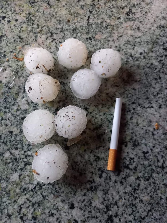 Hagelkörner im Kanton Jura