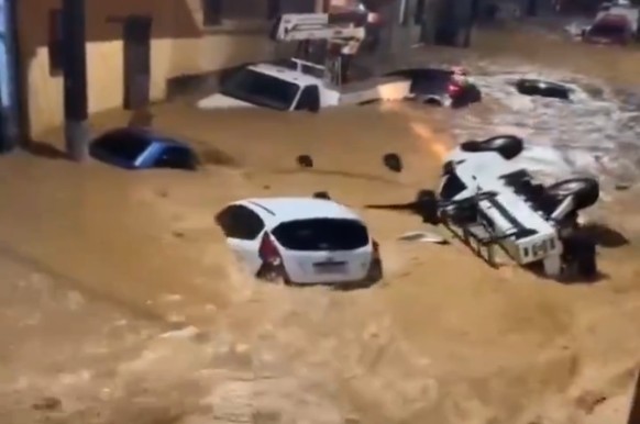 Unwetter in Espirito Santo, Brasilien.