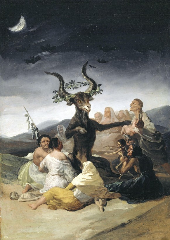 «Hexensabbat», 1979/98. Goya verwendete für jene Bilder keinerlei literarische Vorbilder, sie entsprangen seiner ganz eigenen Phantasie.