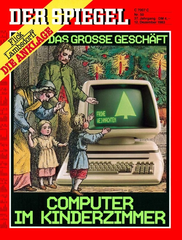 Titelseite des deutschen Magazins DER SPIEGEL vom 11. Dezember 1983.