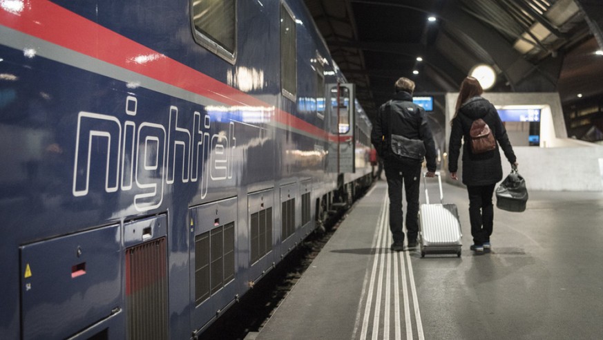 Ein Nightjet der Österreichischen Bundesbahnen im Bahnhof Zürich vor seiner Fahrt nach Hamburg. (Archivbild)