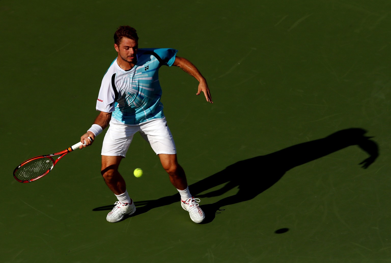 Pflichtaufgabe erfüllt: Wawrinka zieht dank Dreisatzsieg in die 2. Runde des US Open ein.