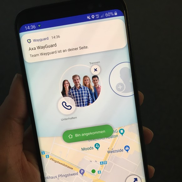 Die «WayGuard»-App wurde innerhalb eines Monats über 11'000 Mal genutzt.
