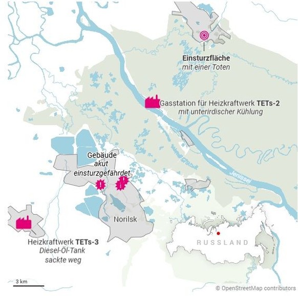 Norilsk – Grossstadt auf tauendem Eis