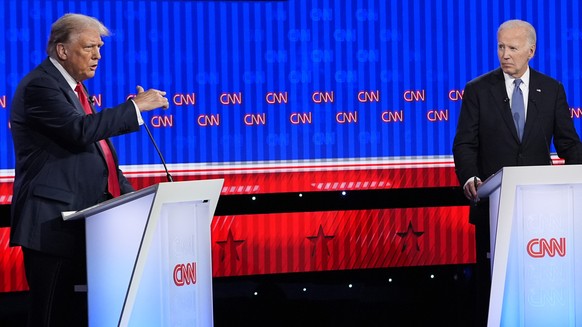 FILE - Republican presidential candidate former President Donald Trump speaks during a presidential debate hosted by CNN with President Joe Biden, June 27, 2024, in Atlanta. (AP Photo/Gerald Herbert,  ...