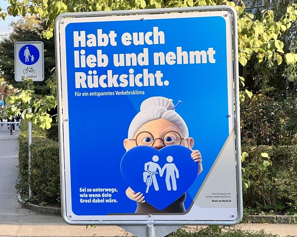 «Habt euch lieb und nehmt Rücksicht»: Das Schild brachte nichts.