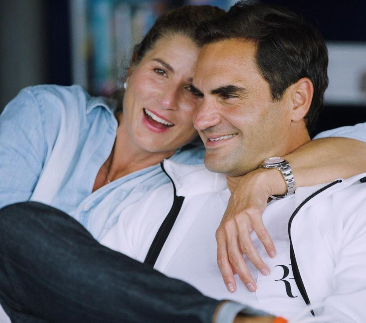 Mirka und Roger Federer