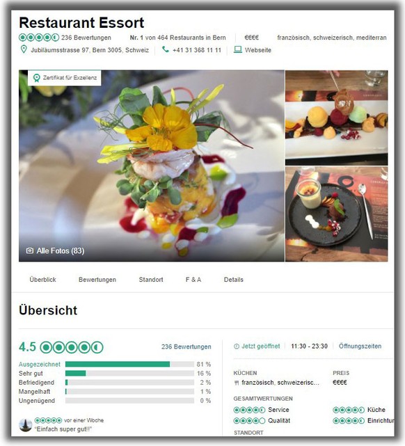 tripadvisor beste restaurants zürich bern luzern basel sara serafini oliver baroni