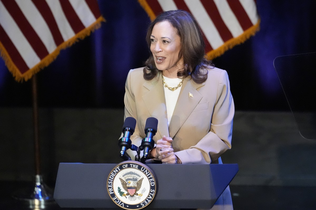 Vice President Kamala Harris delivers remarks at a campaign event in Pittsfield, Mass., Saturday, July 27, 2024. (AP Photo/Stephanie Scarbrough, Pool)