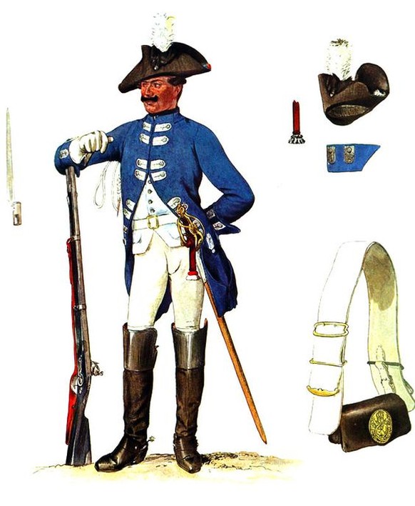 Ein Herr aus dem Holstein-Gottorp-Dragoner-Regiment.