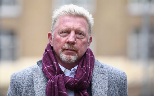 epaselect epa09877892 Former tennis Champion and sports commentator Boris Becker arrives at Southwark Crown Court in London, Britain, 08 April 2022. Becker is in court after declaring bankruptcy. The  ...