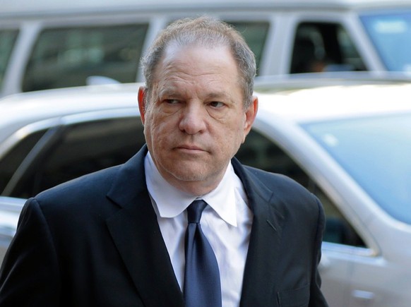 FILE - In this July 9, 2018 file photo, Harvey Weinstein arrives to court in New York. Prosecutors say Weinstein has been charged with the rape of two more women in Los Angeles County. The district at ...