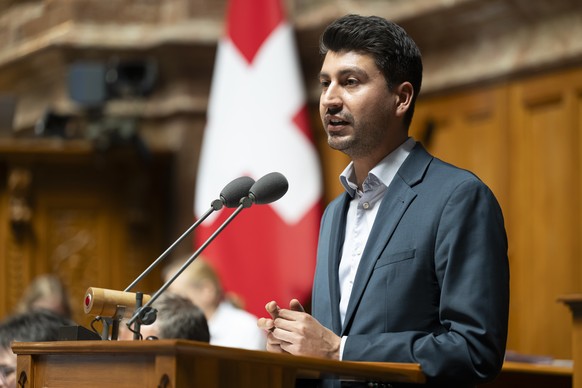 Nationalrat Fabian Molina, SP-ZH, spricht waehrend der Sommersession der Eidgenoessischen Raete, am Mittwoch, 18. Juni 2025 im Nationalrat in Bern. (KEYSTONE/Anthony Anex)