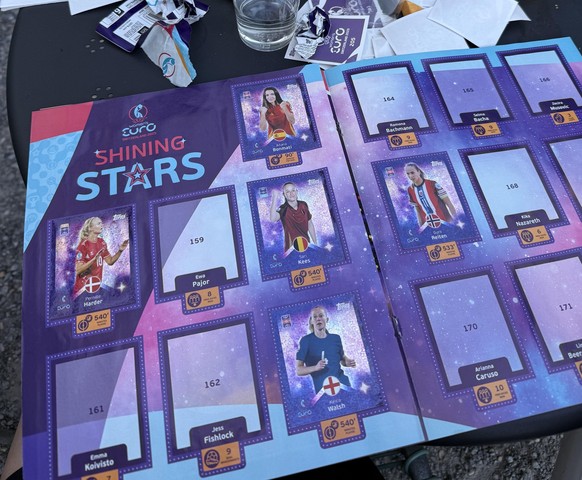 Das Sticker-Heftli mit den Spielerinnen.