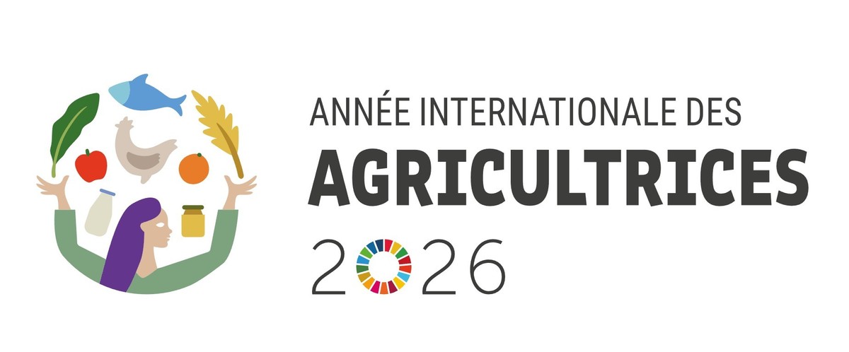 Logo de l'Année internationale des agricultrices.