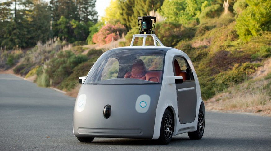 Das Google-Auto: Das selbstfahrende Swisscom-Auto sieht weniger futuristisch aus.