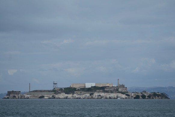 FILE - Alcatraz Island is seen in San Francisco, Oct. 10, 2025. (AP Photo/Jeff Chiu, File)
Swimming Coyote Alcatraz