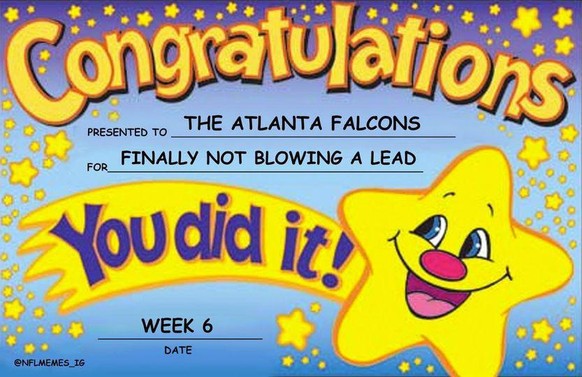 Eine «Po-Interception», Brady vs. Rodgers und 7 weitere Highlights des NFL-Sonntags
Wie ich vom Sieg der Falcons mitgekriegt habe?
Bitte: