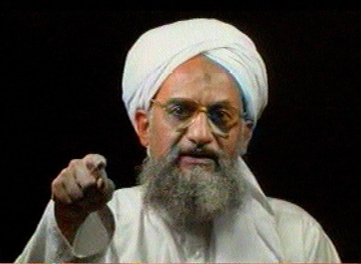 FILE - In this file image from television transmitted by the Arab news channel Al-Jazeera on Jan. 30, 2006, al-Qaida's then deputy leader Ayman al-Zawahri gestures while addressing the camera. Al ...