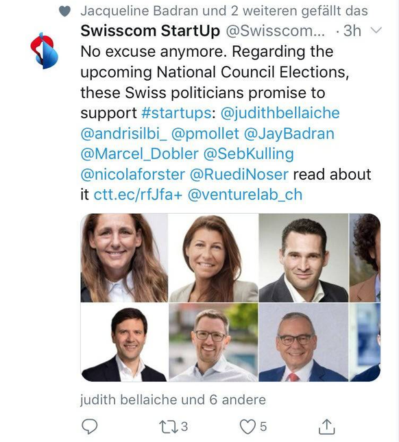 Der Swisscom-Tweet des Anstosses.