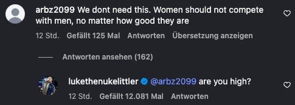 Luke Littler reagierte auf den Kommentar eines Darts-Fans.
