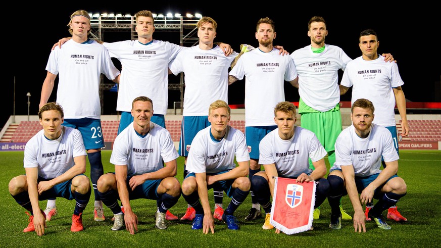 210324 1 Goalkeeper Rune Jarstein, Stefan Strandberg, Marius Lode, Alexander Sorloth, Martin odegaard, Mohamed Elyounoussi, Birger Meling, Jonas Svensson, Fredrik Midtsjo, Kristian Thorstvedt and Erli ...